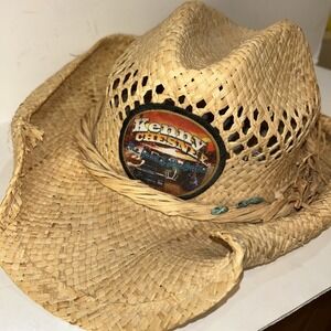 Kenny Chesney Straw Cowboy Hat Tour The Road & The Radio By J hats. One Size